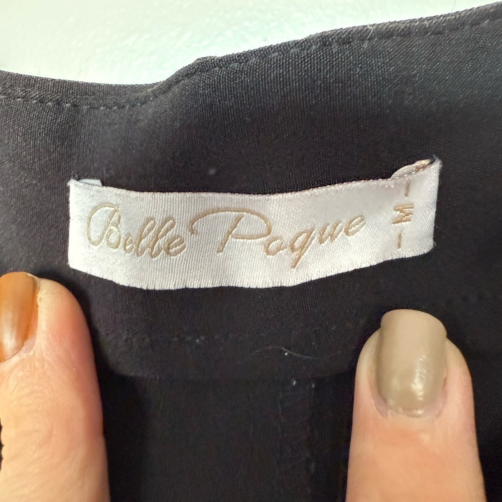 Belle Black High Waist Women's Shorts - Picture 4 of 5